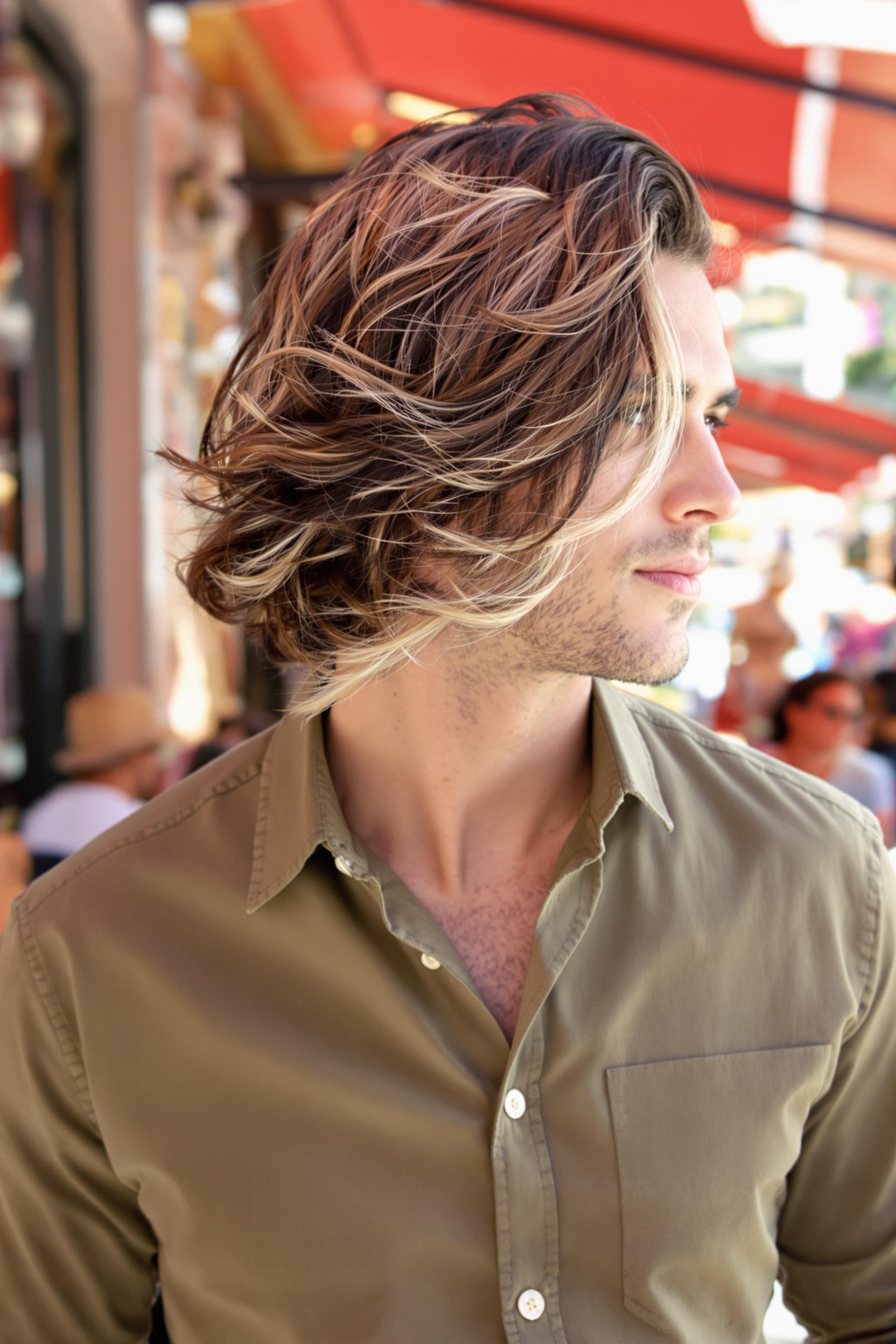 Sun-Kissed Wavy Layers