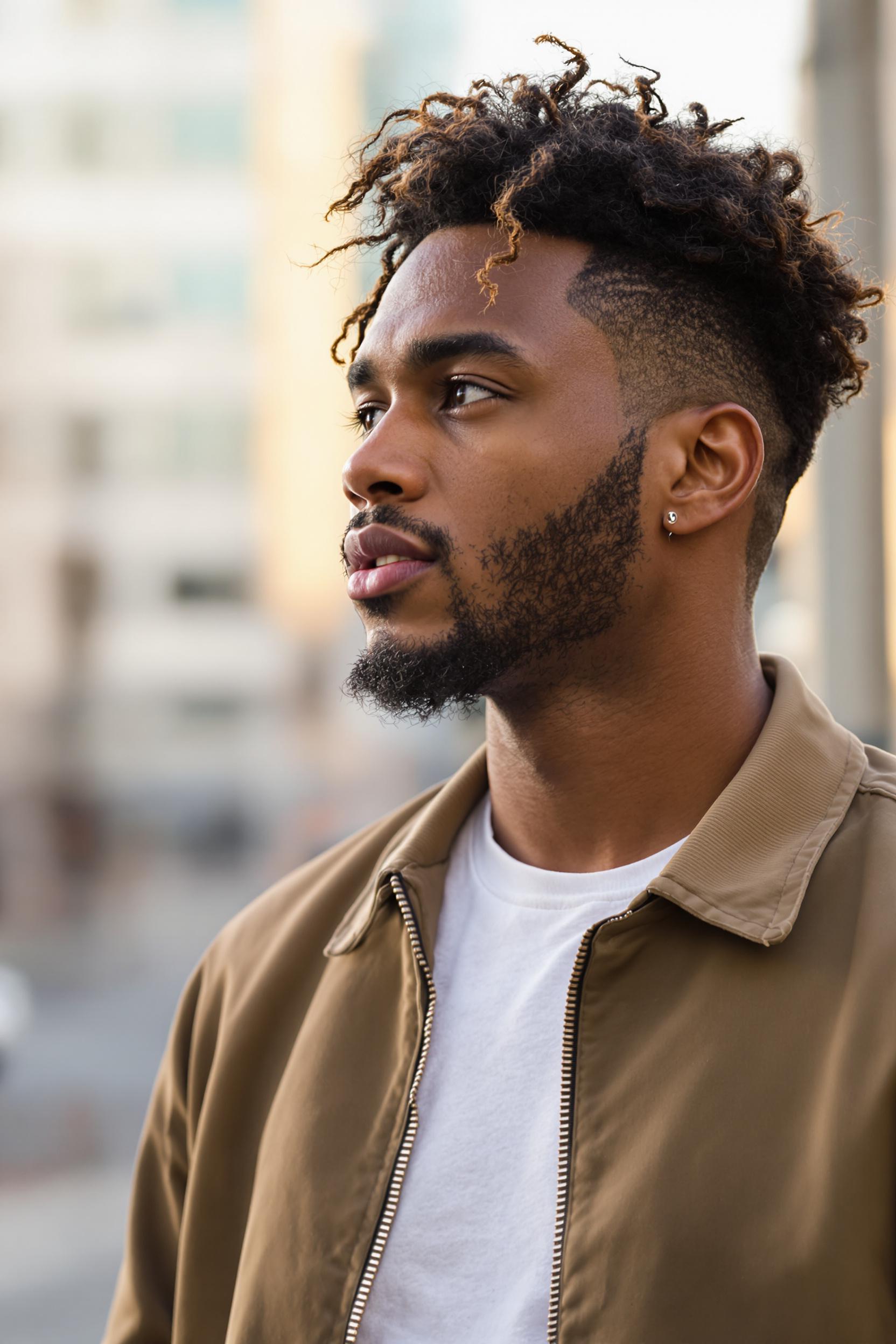 Textured Curls Fresh Fade