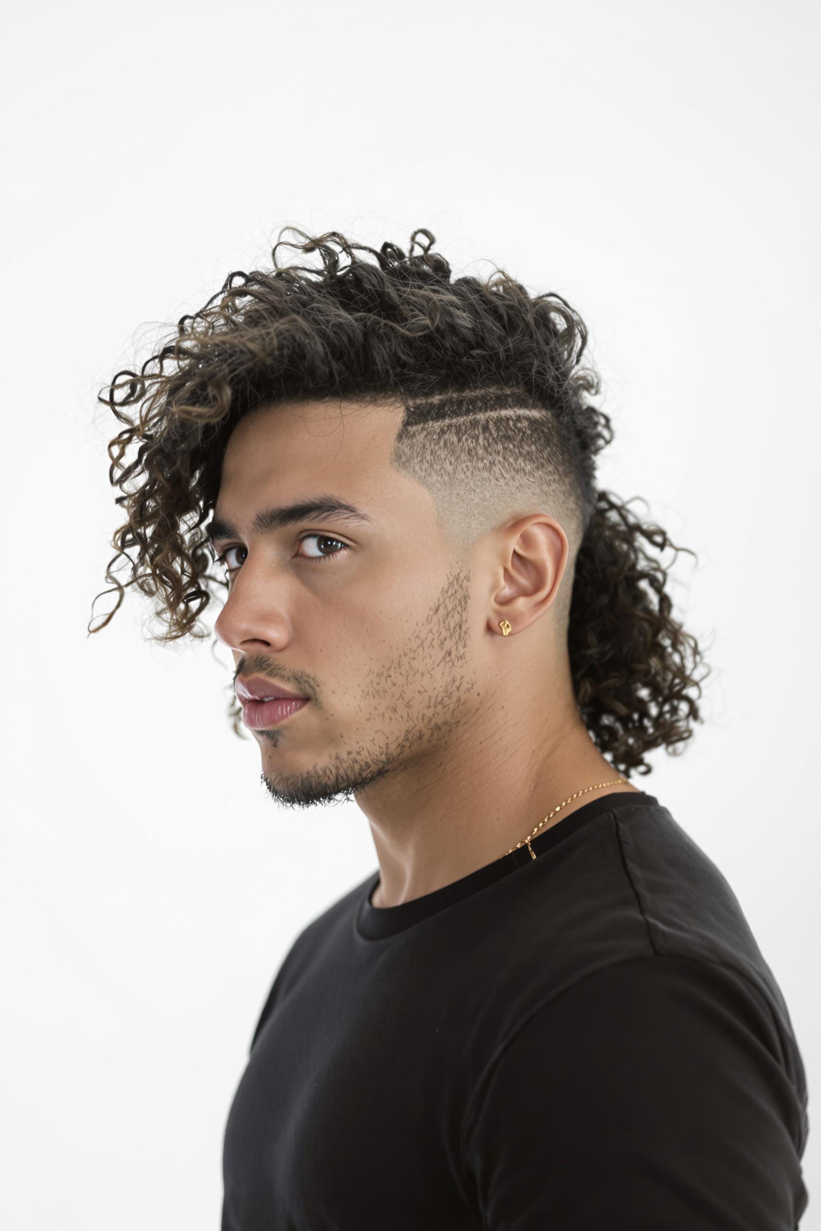 Bold Curls Fresh Fade