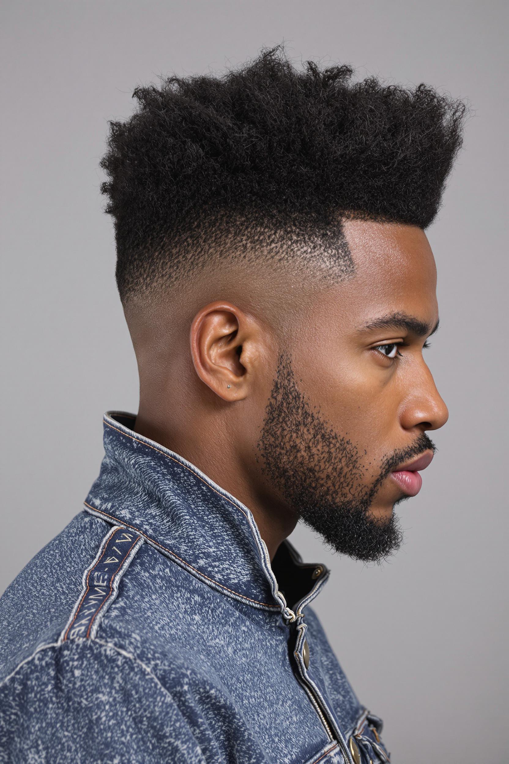 Bold Fade Textured Curls