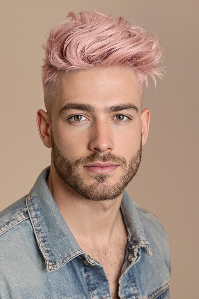 bold pink hair vibes