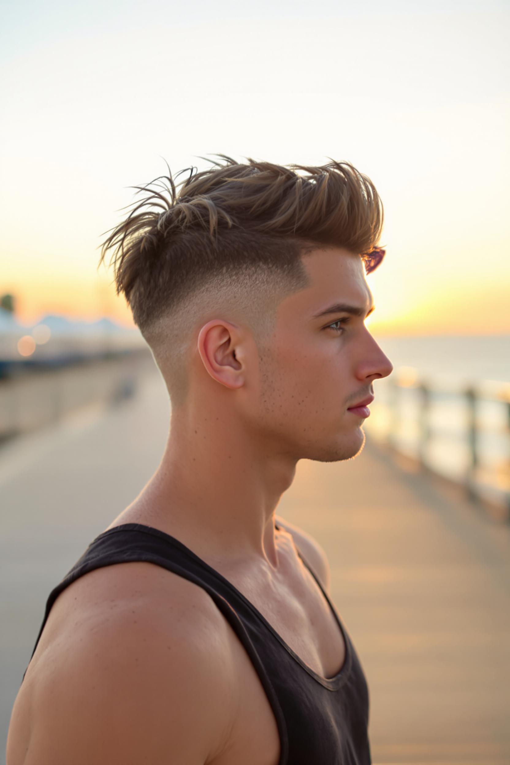 Bold Undercut Spiked Style