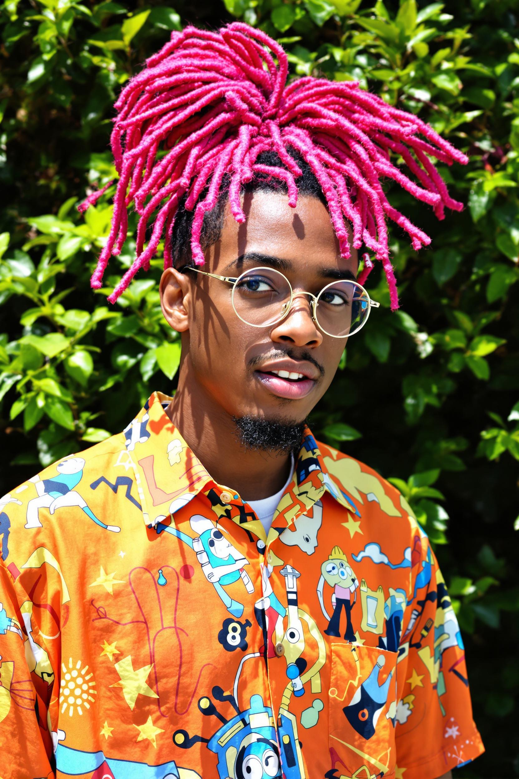 Bright Pink Dreadlock Vibes