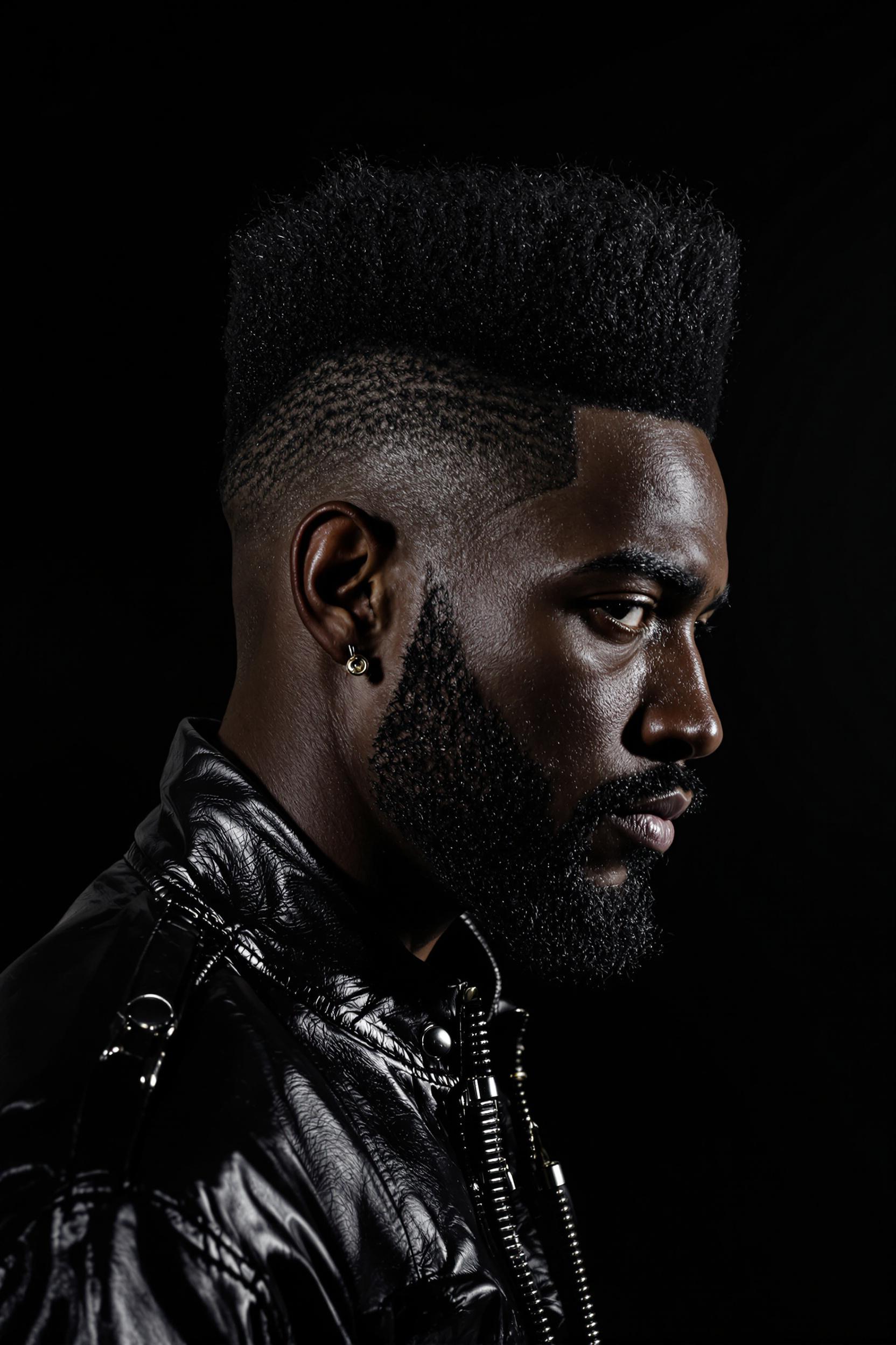 Crisp Edgy High-Top Fade
