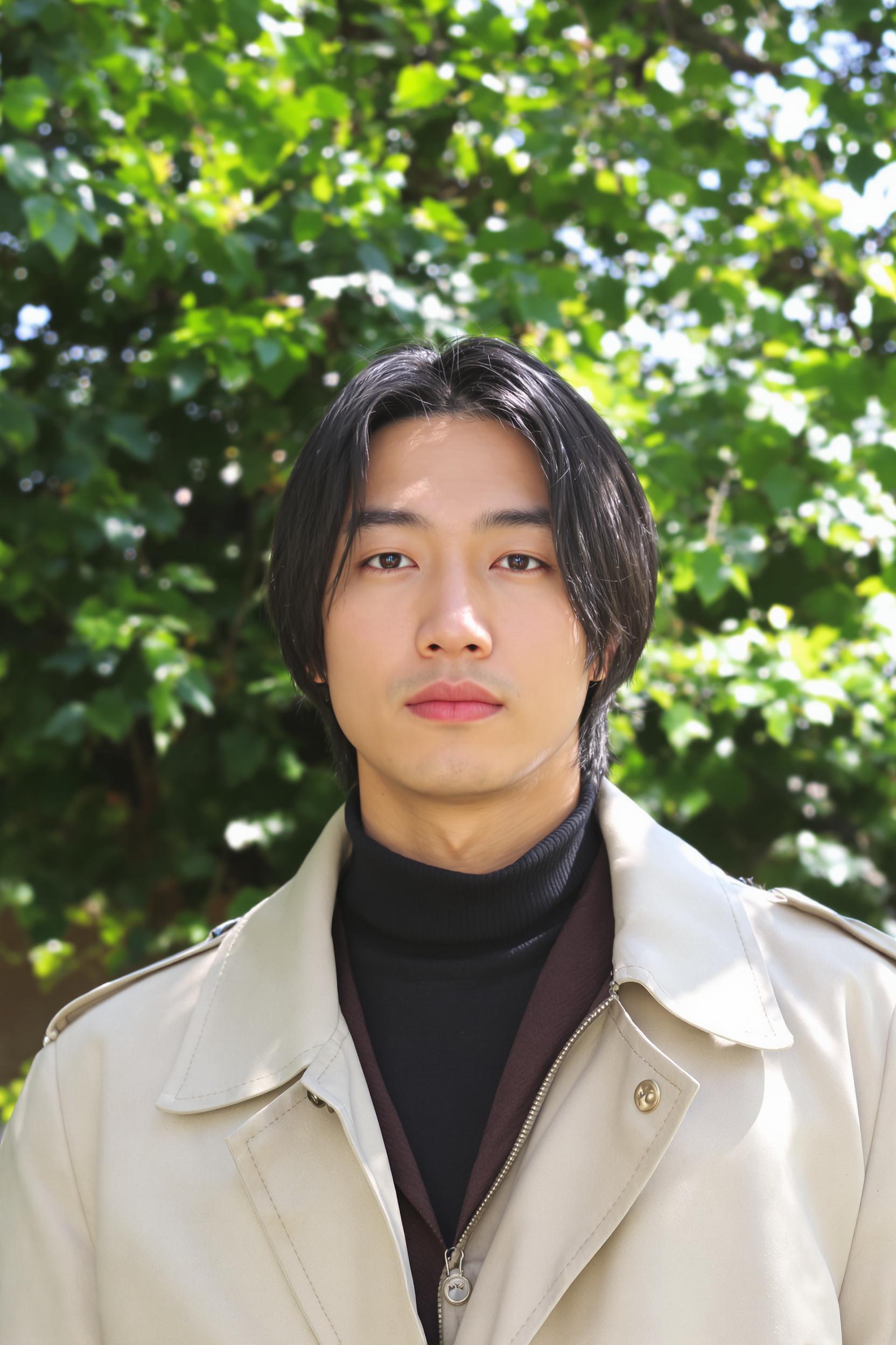 Middle Part Elegance