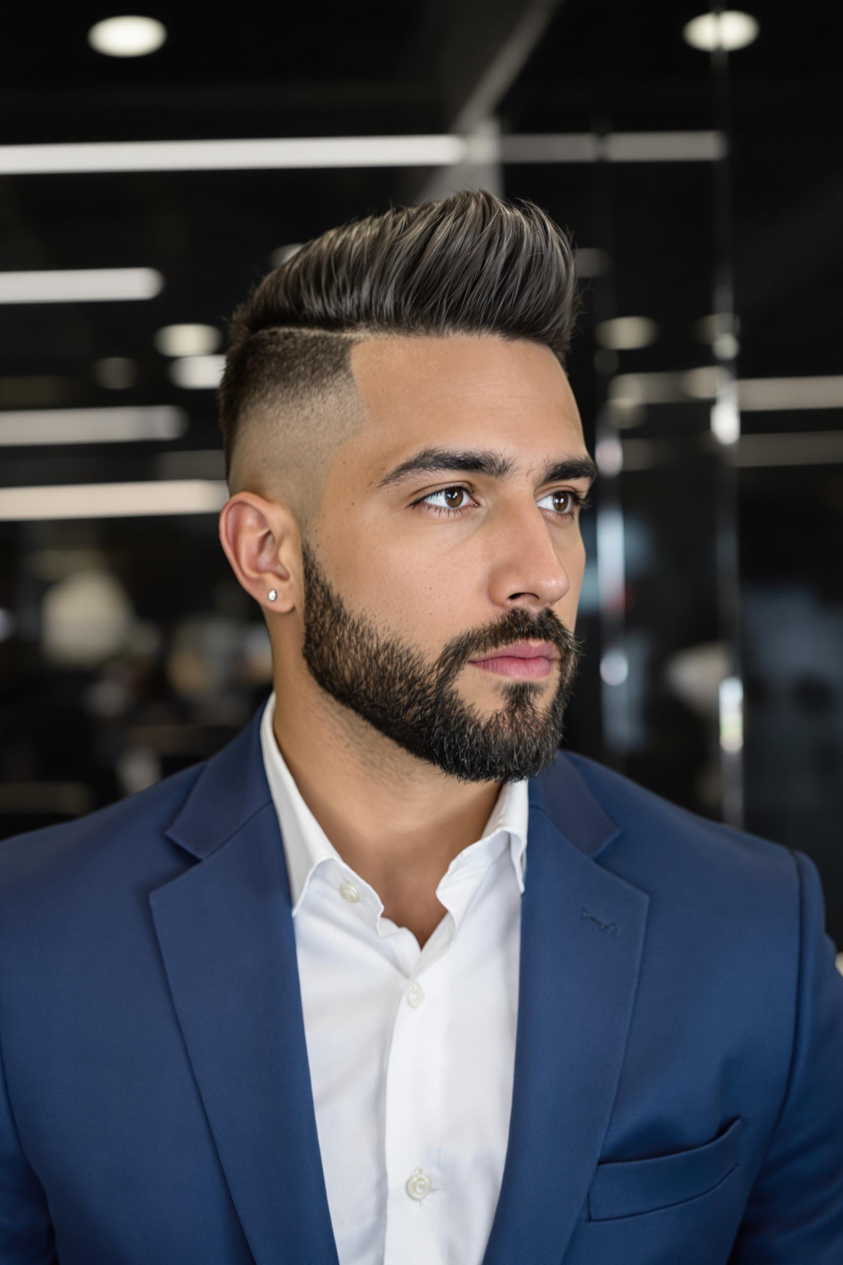modern bold quiff style