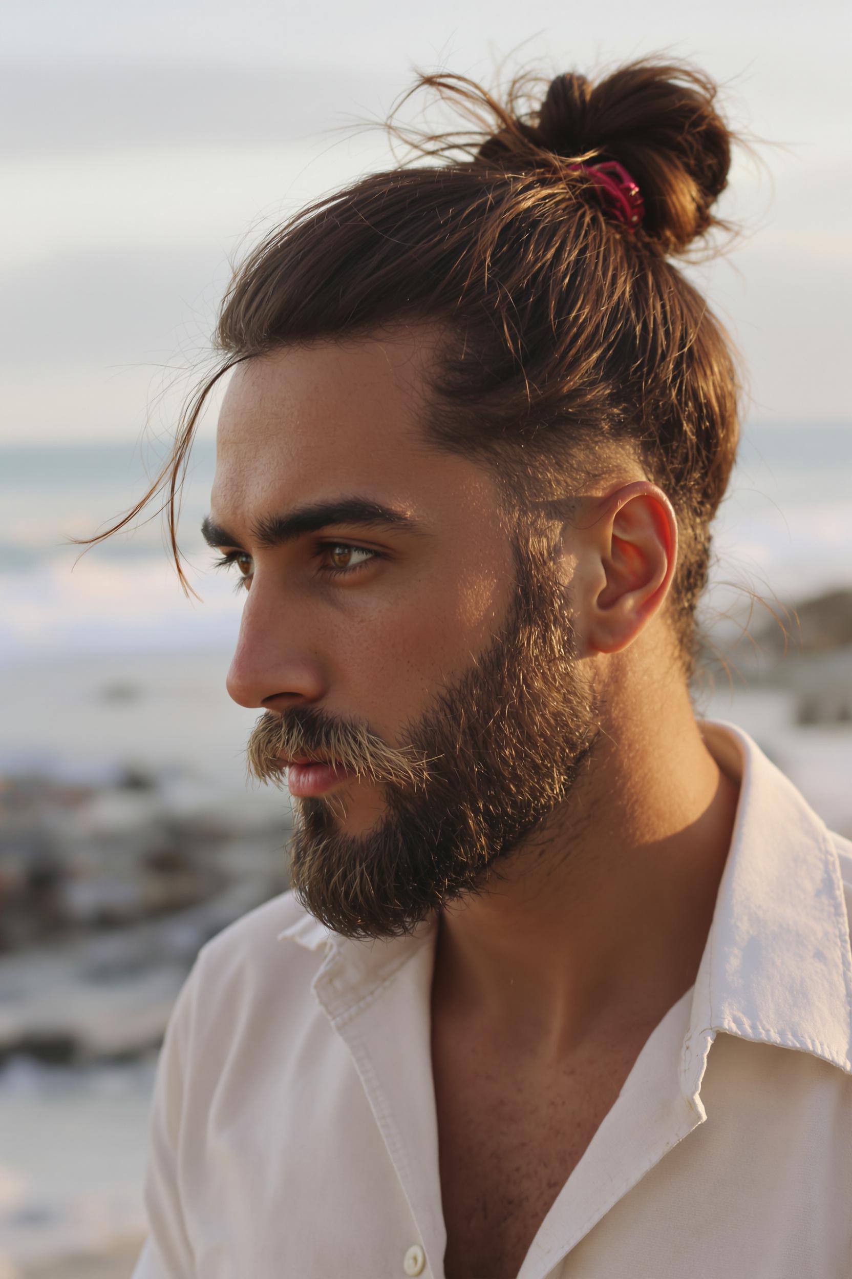Modern Man Bun Style