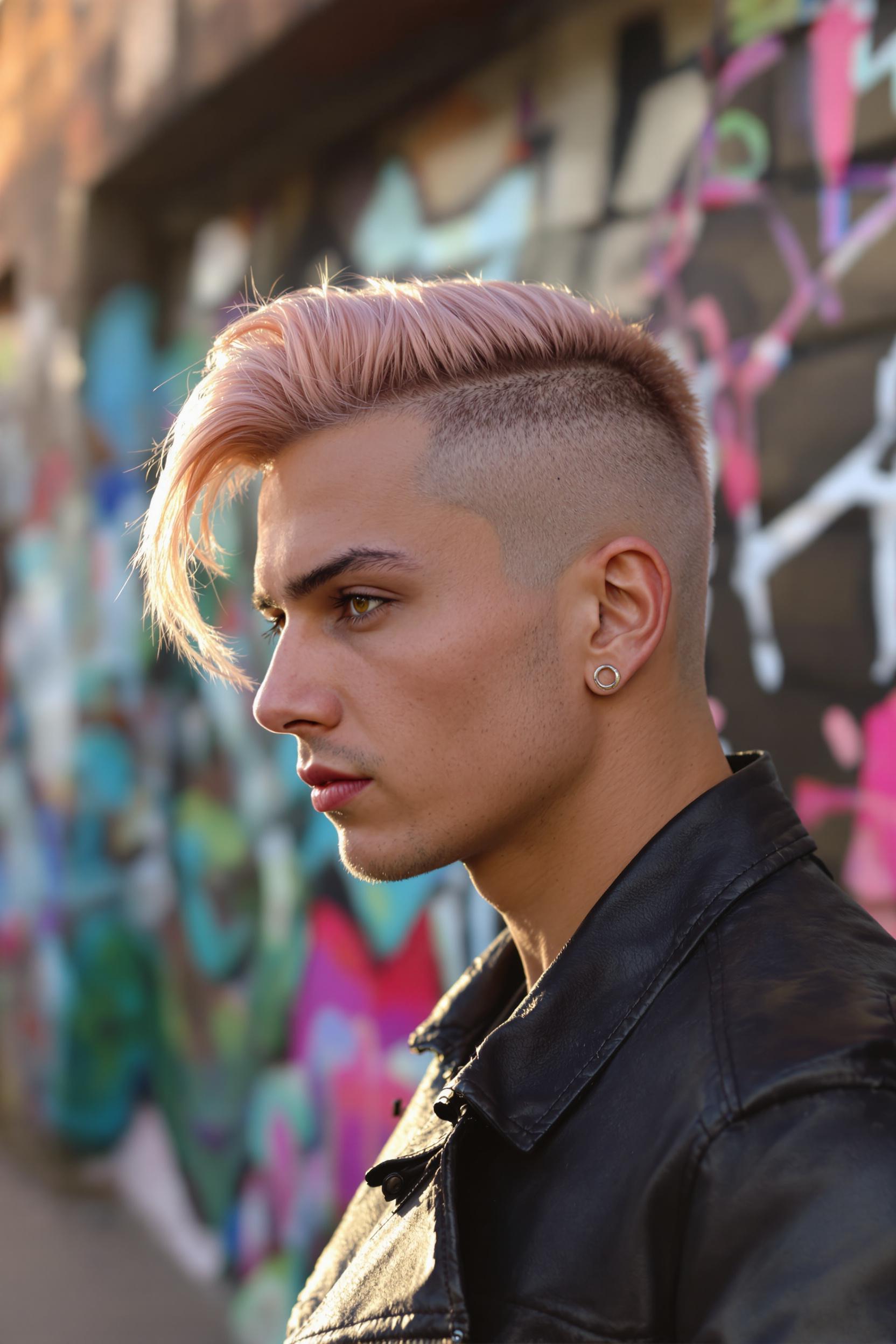 Pastel Pink Undercut Style