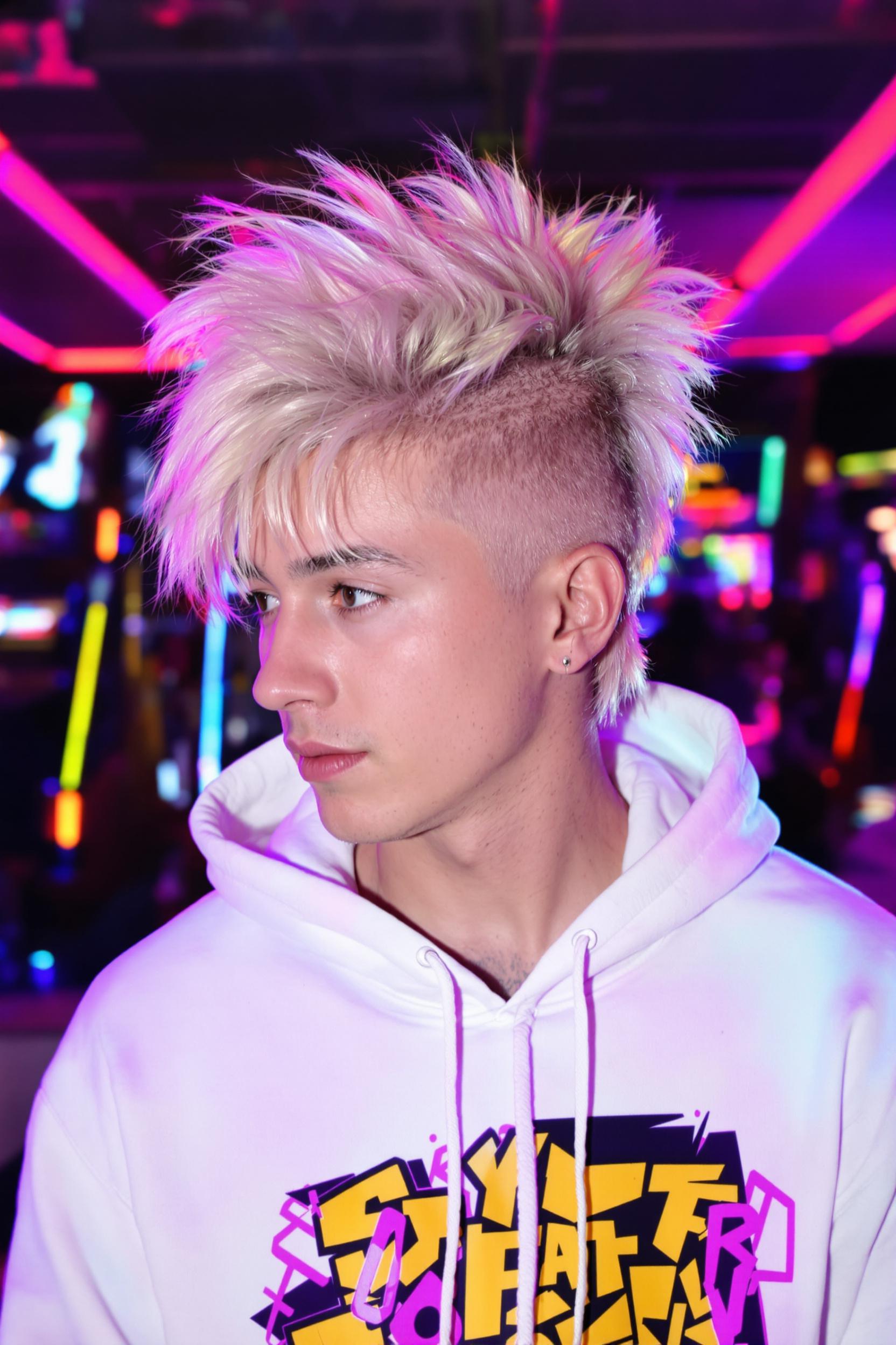 Platinum Blonde Mohawk Energy