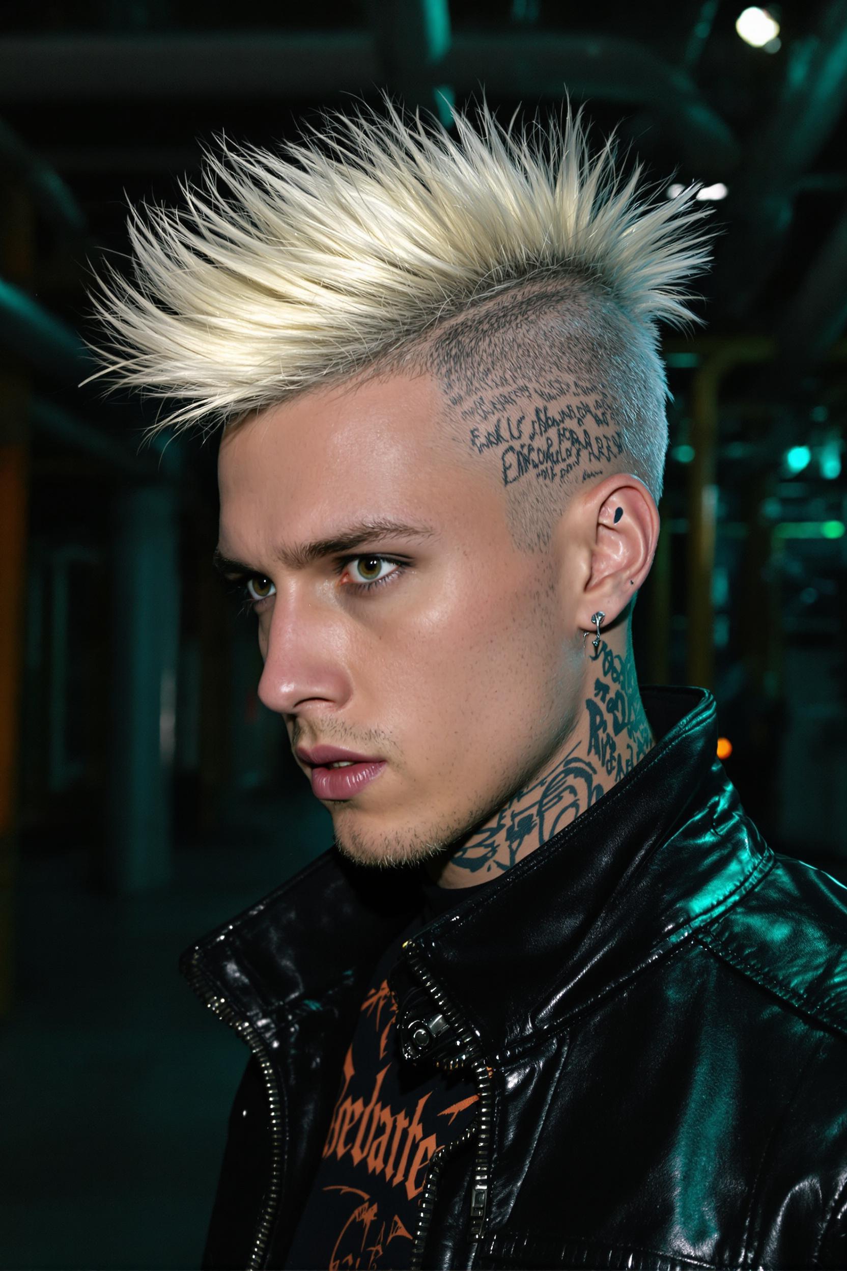 Platinum Mohawk Rebel Style