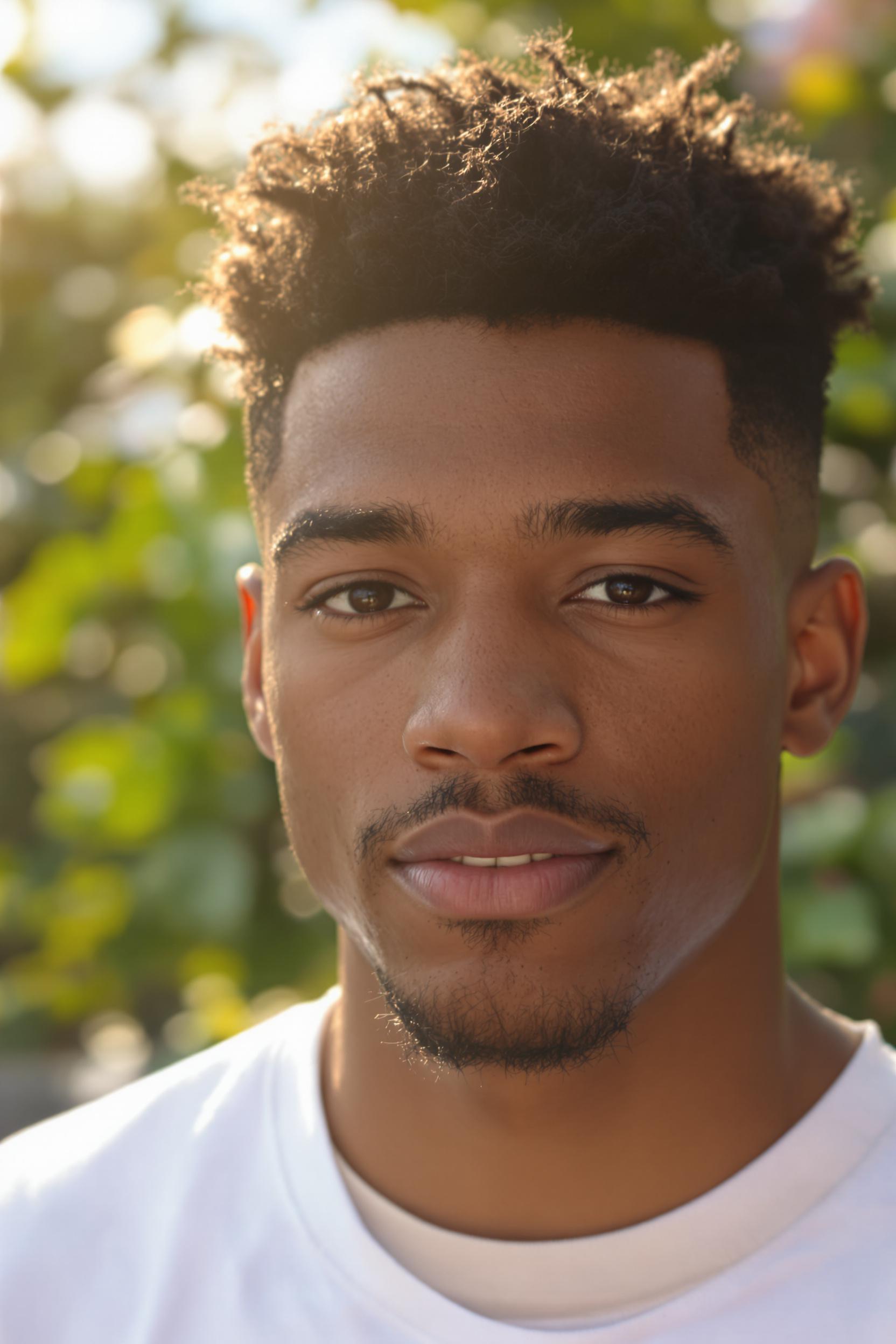 Textured Curls and Fade