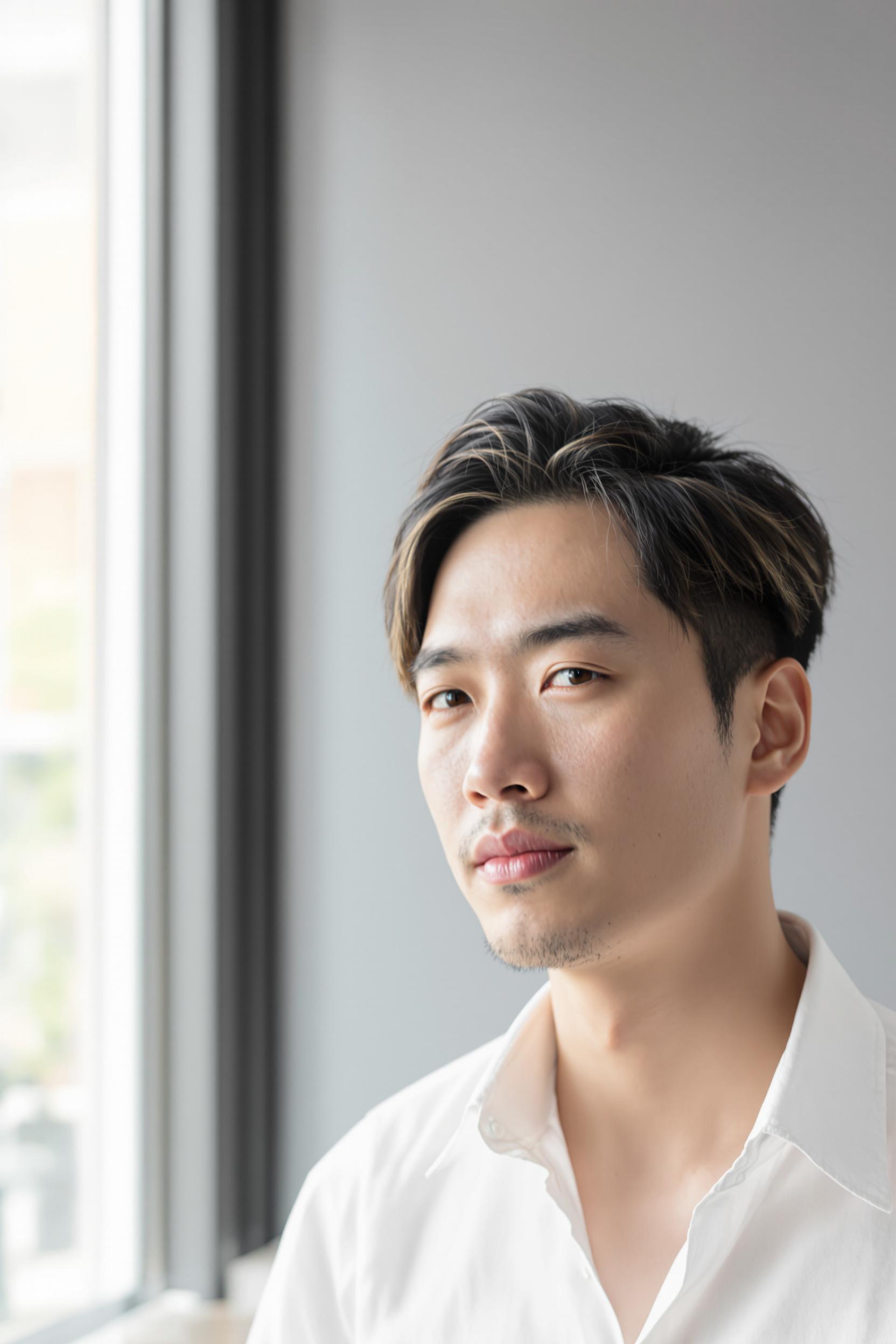Textured Undercut Side Sweep