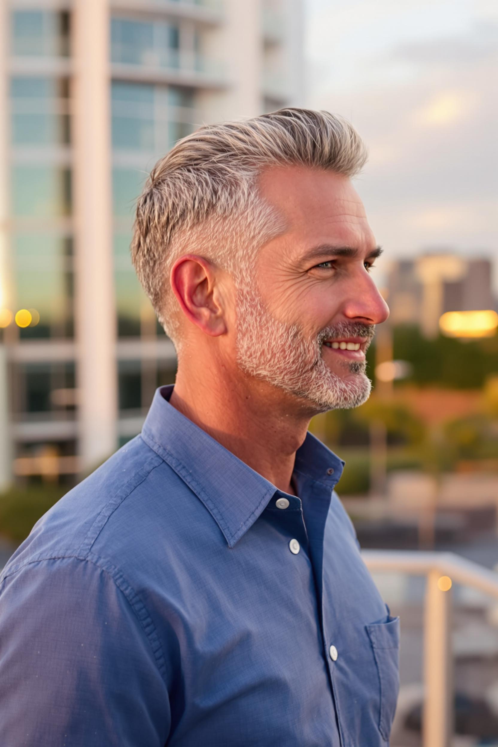 Timeless Silver Fade Style