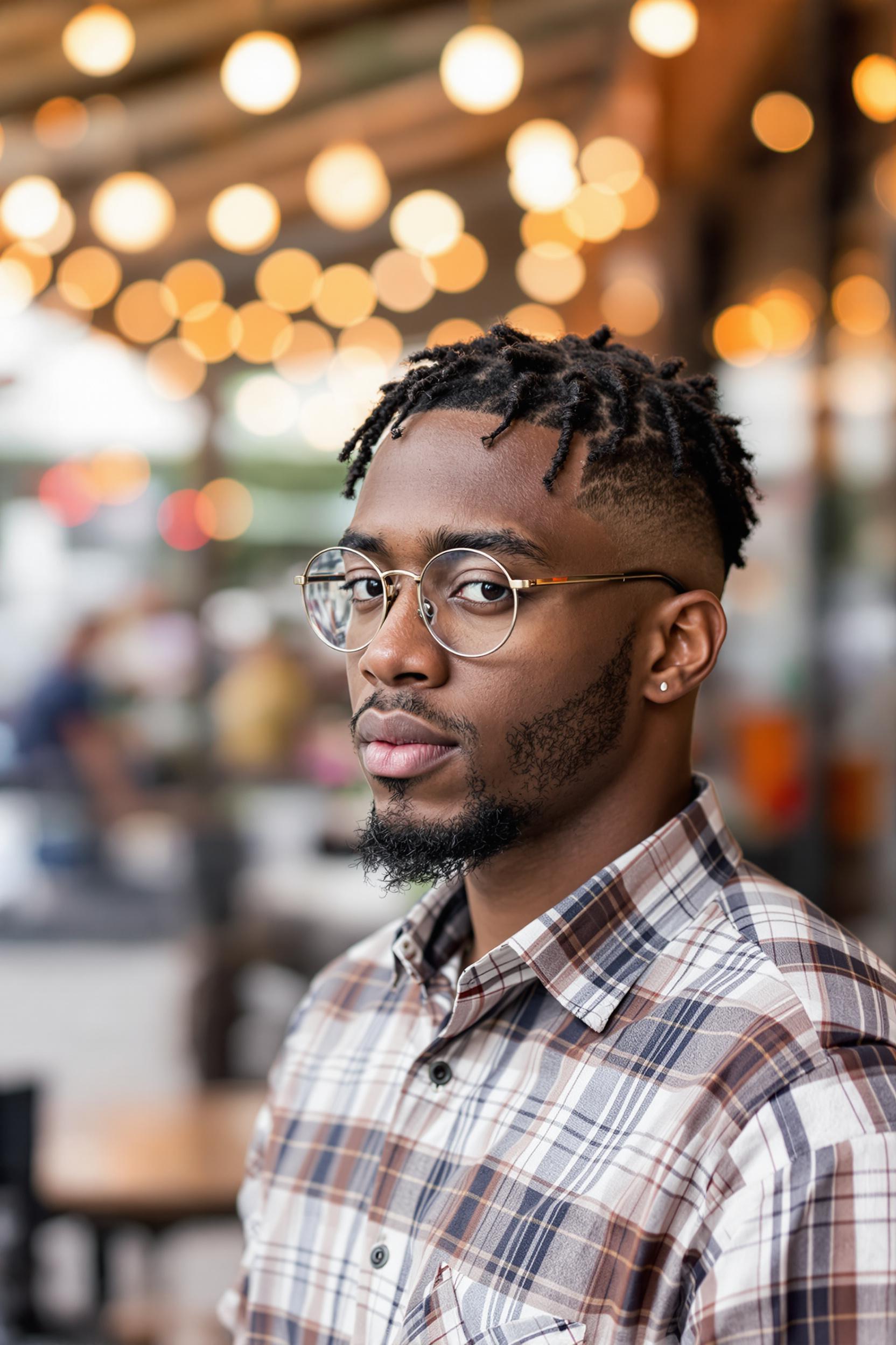 Twisted Dreads Sharp Fade