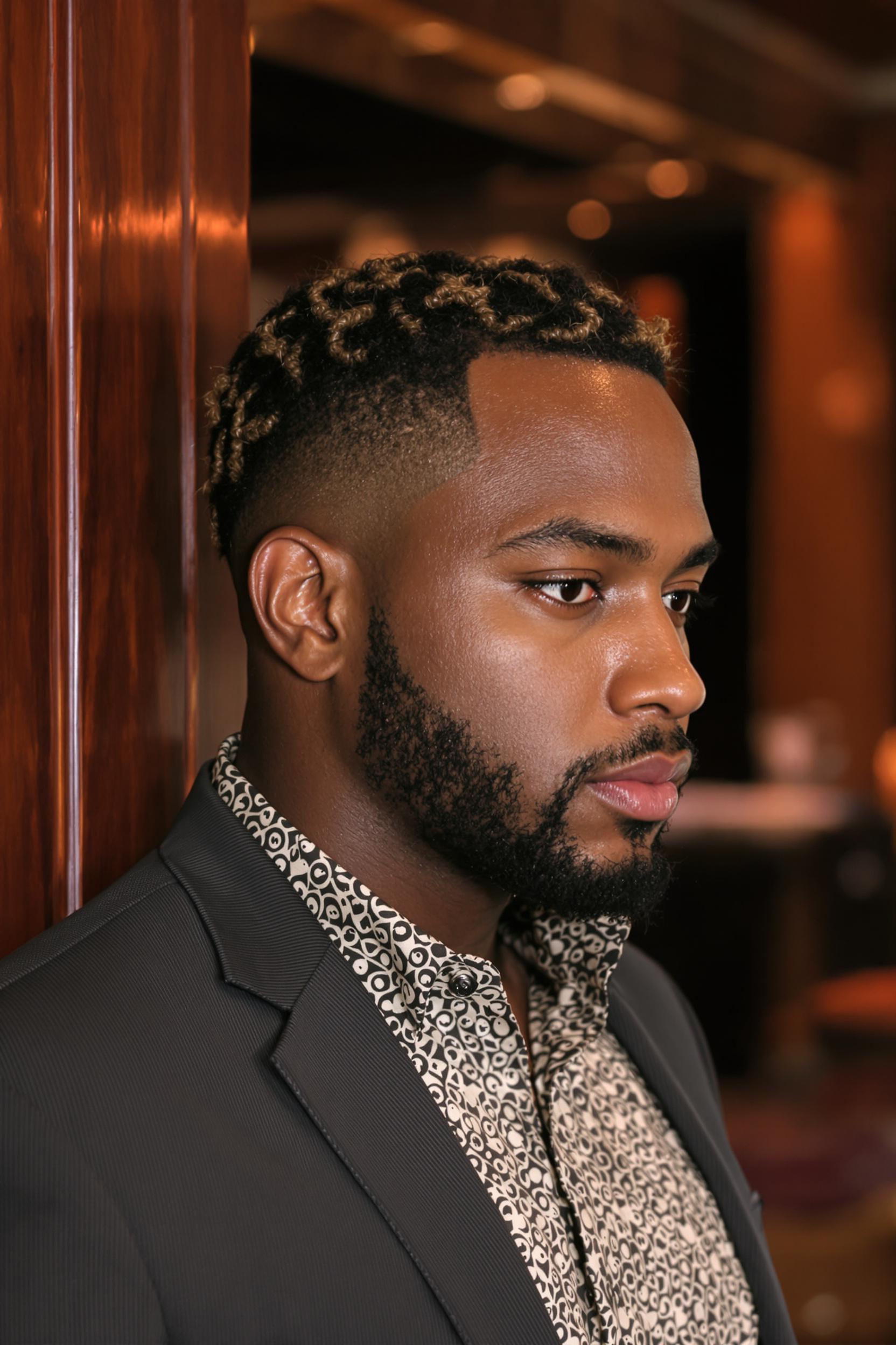 Twisted Locs Fresh Fade