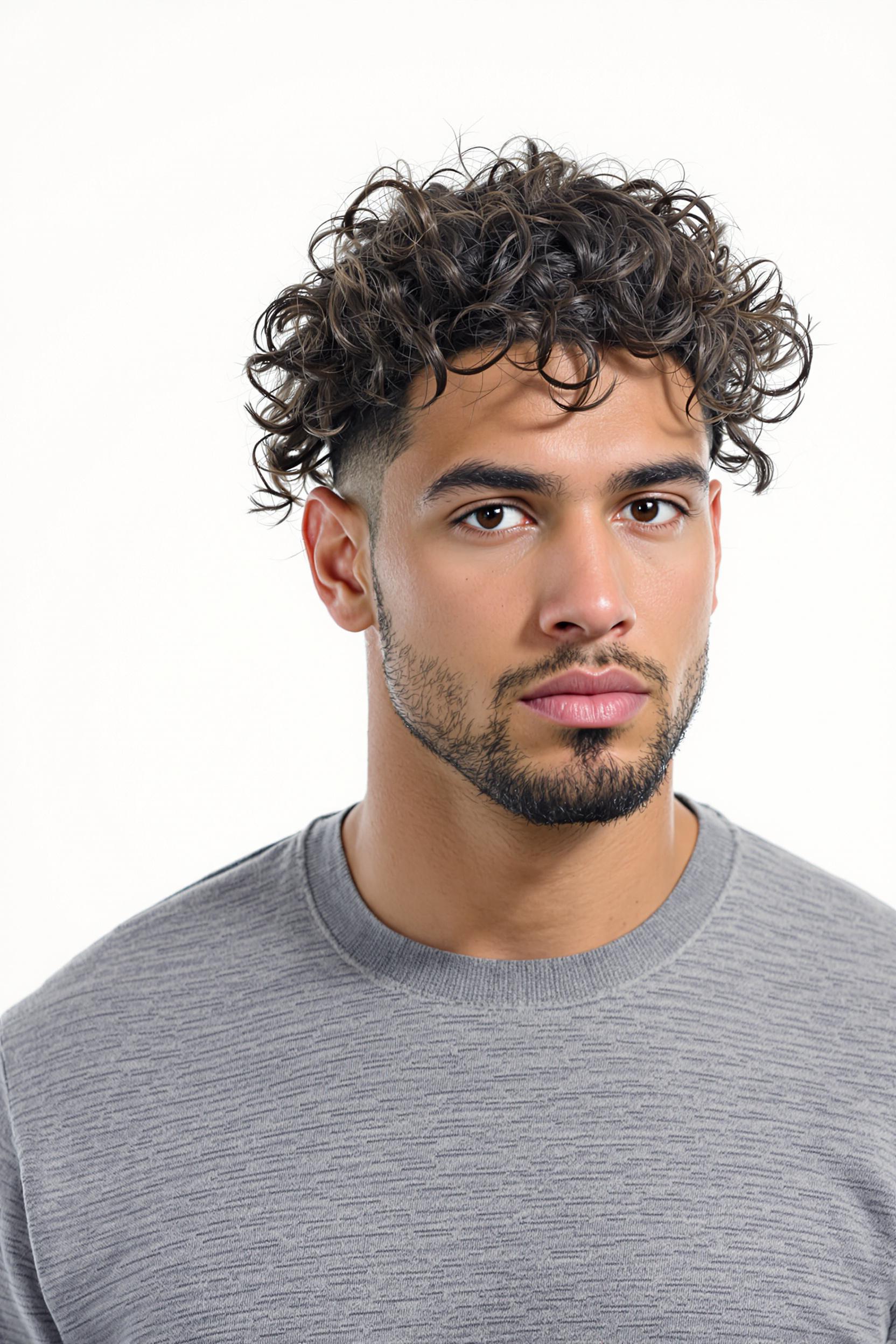 Bold Curls Fresh Fade