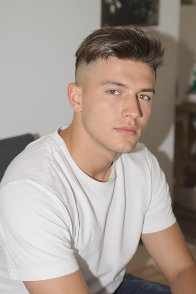 sharp textured undercut style