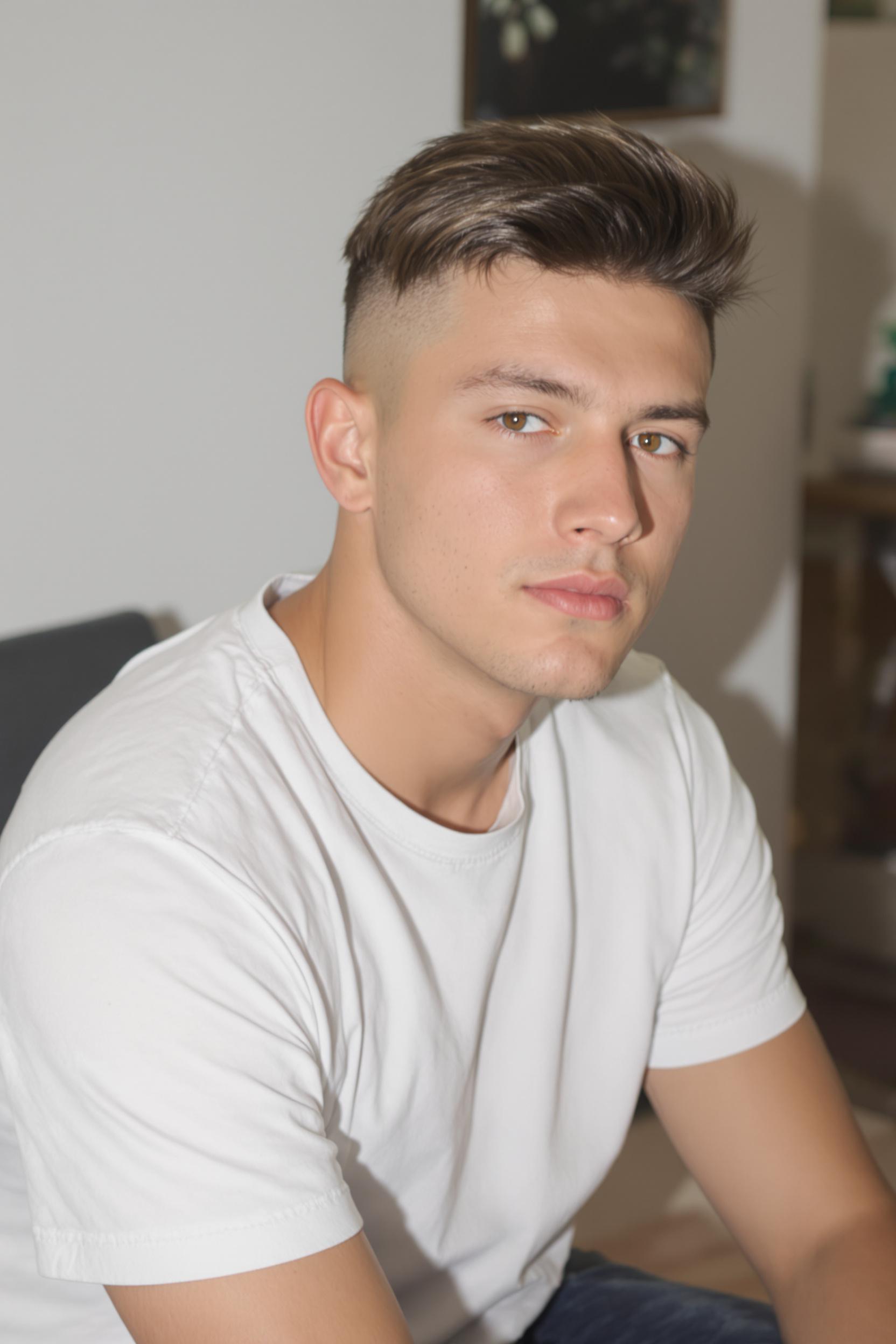 sharp textured undercut style