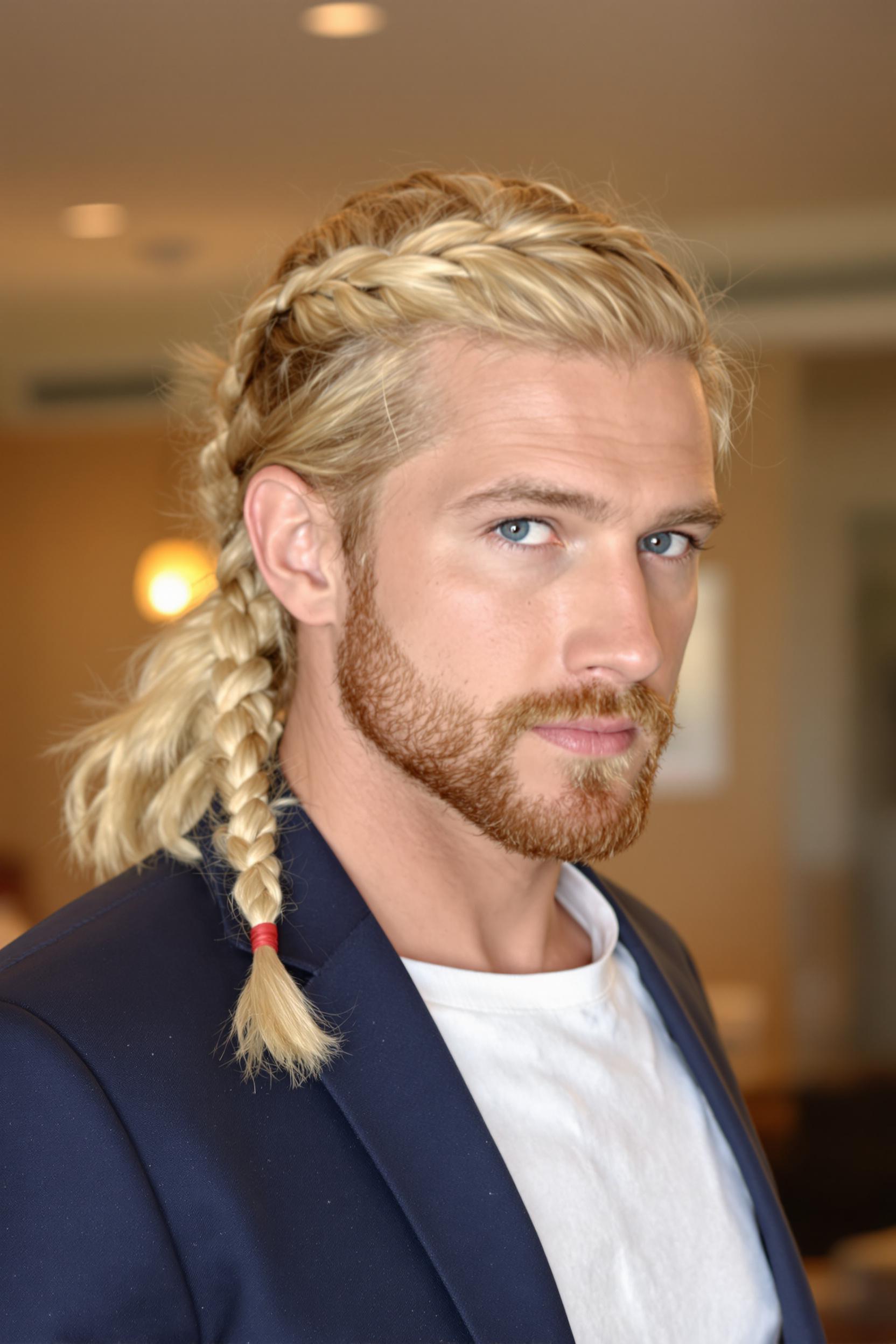 Blonde Braided Confidence