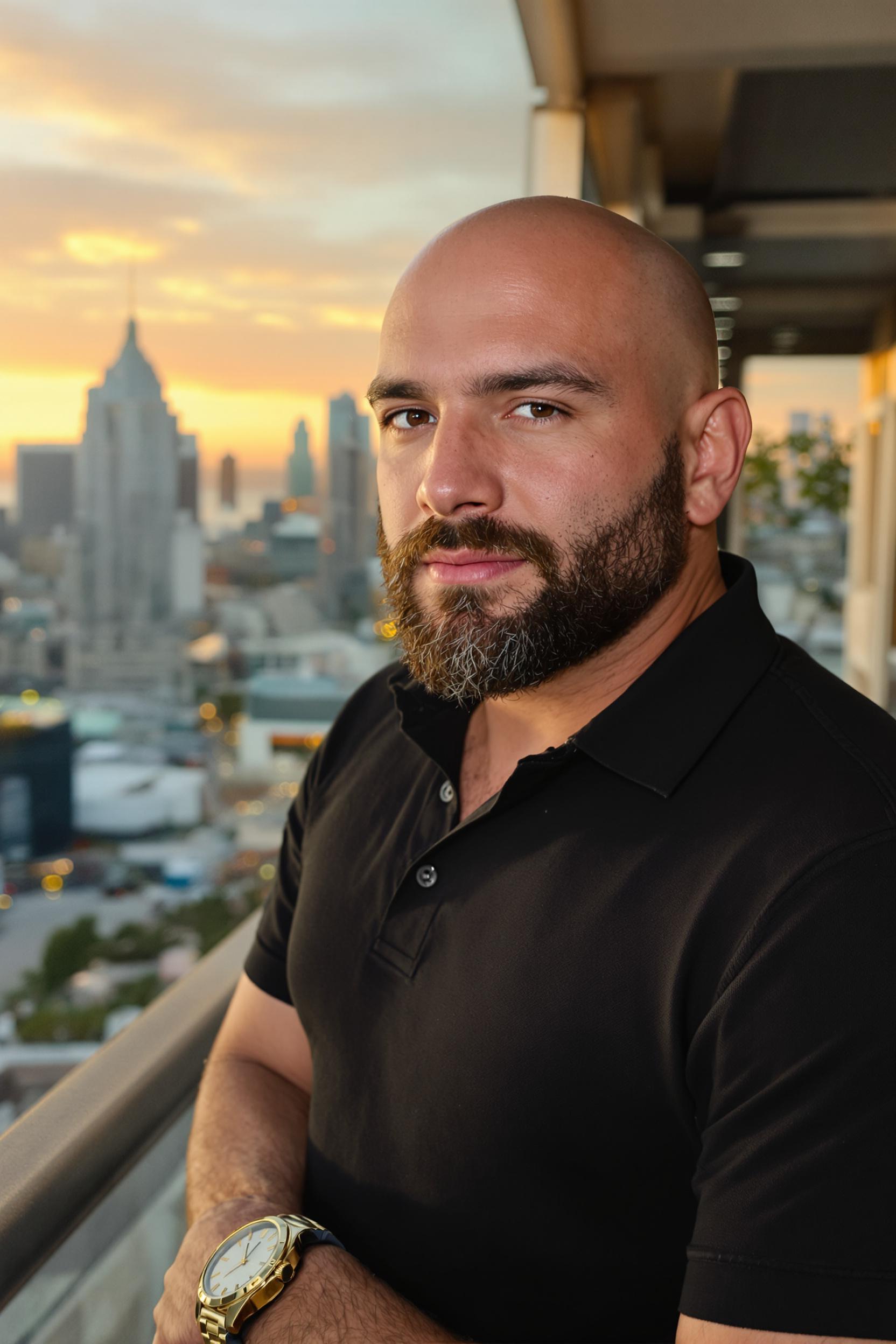 Bold Beard Bald Style