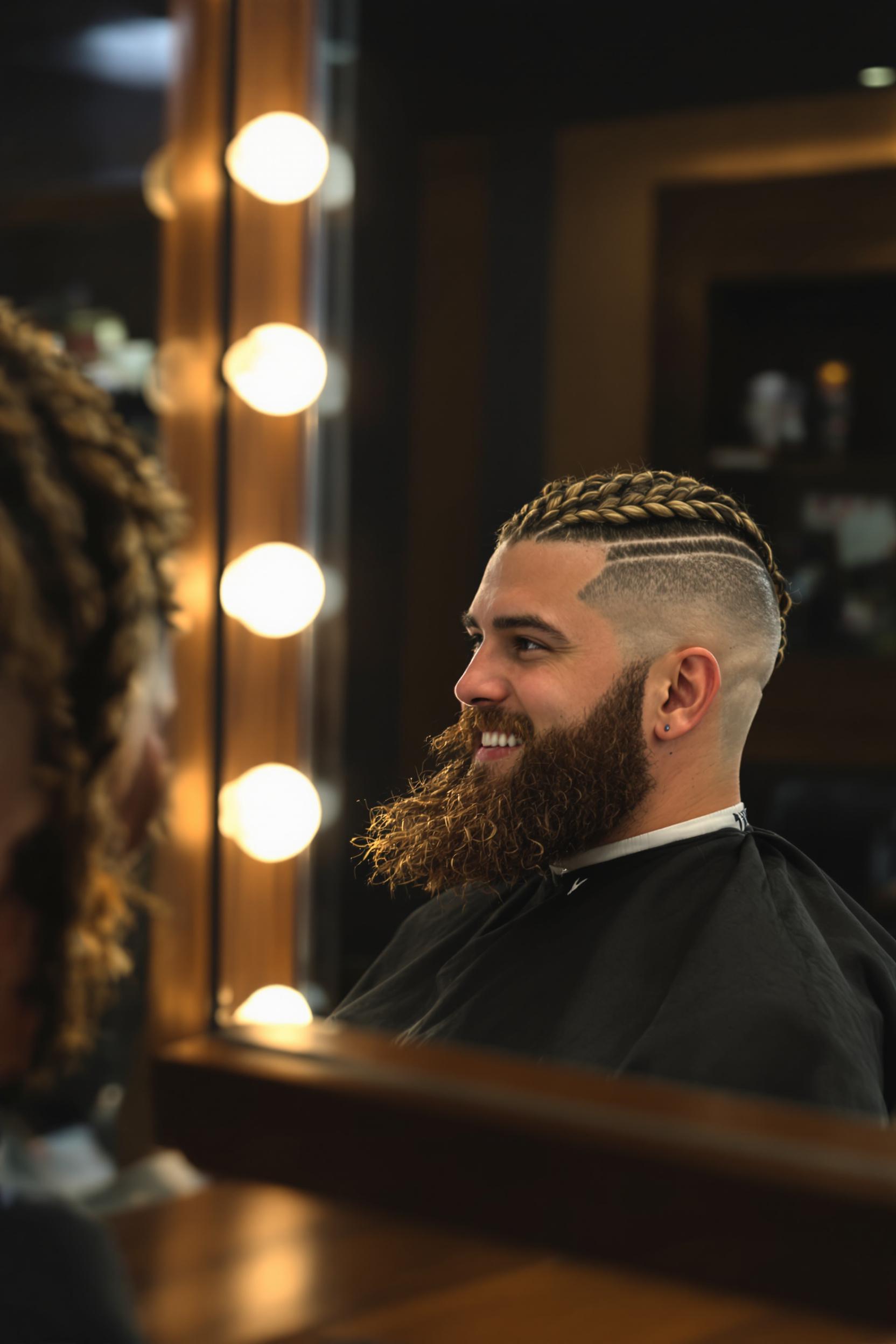 Bold Braids Sharp Style
