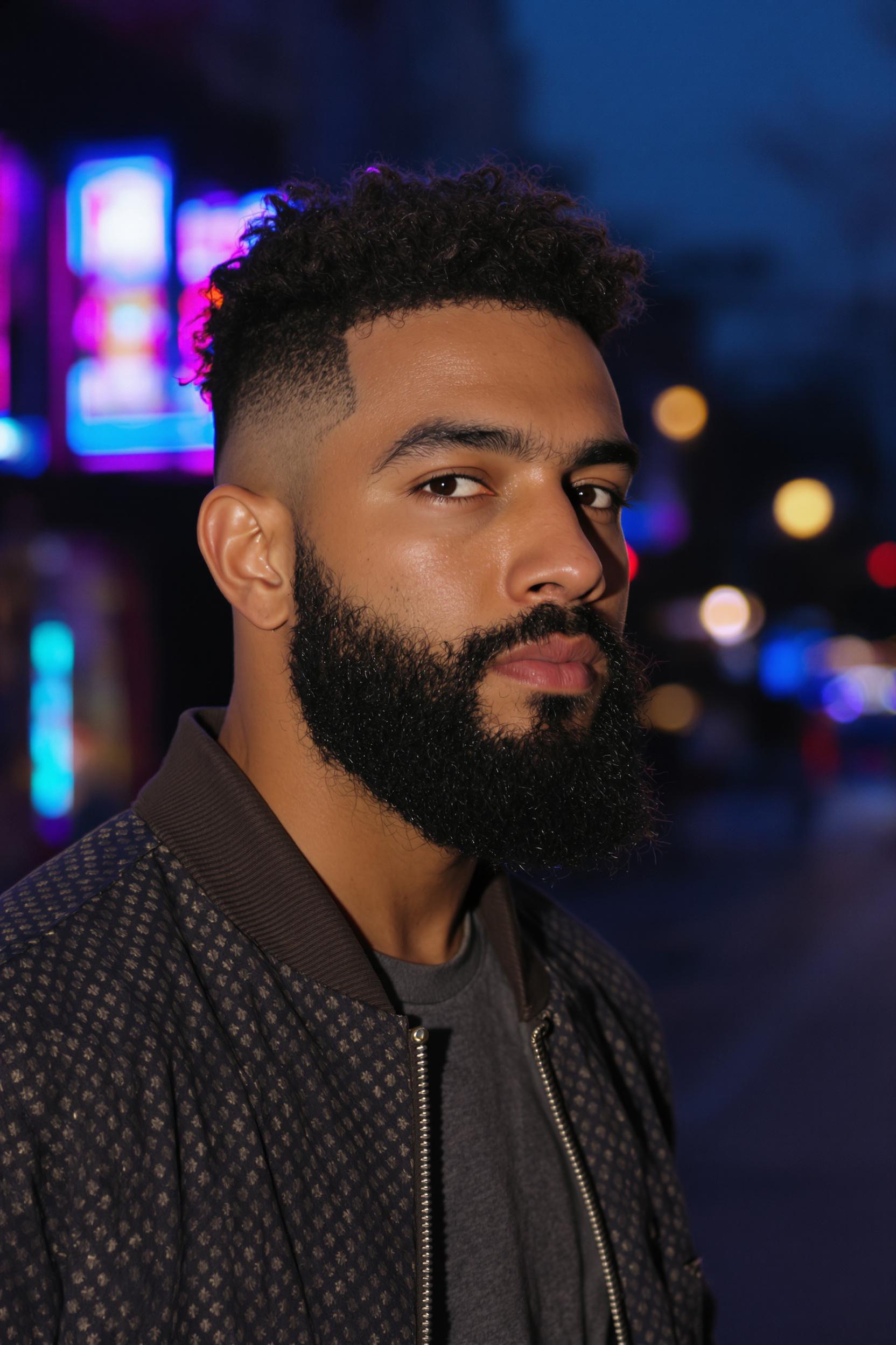 Bold Curls Modern Fade