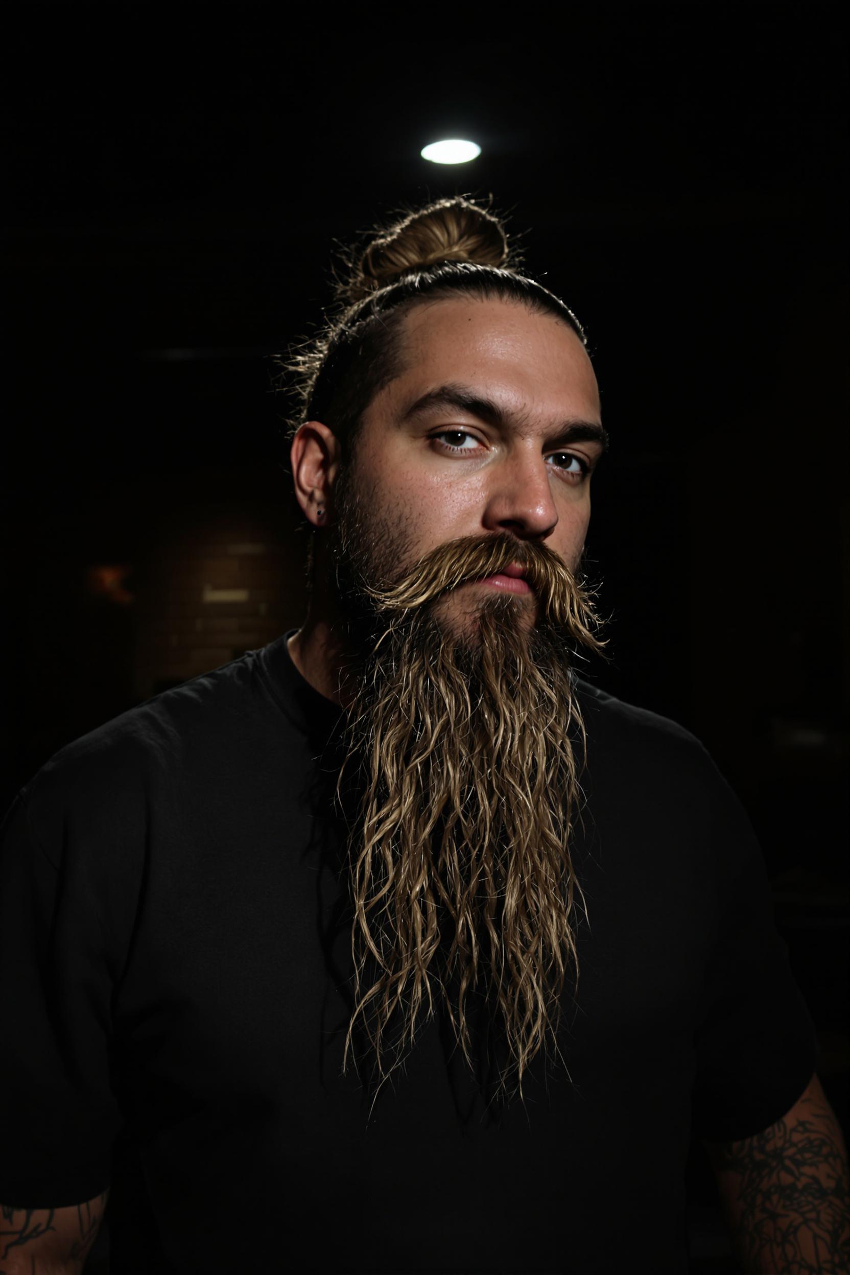 Rugged Man Bun Vibes