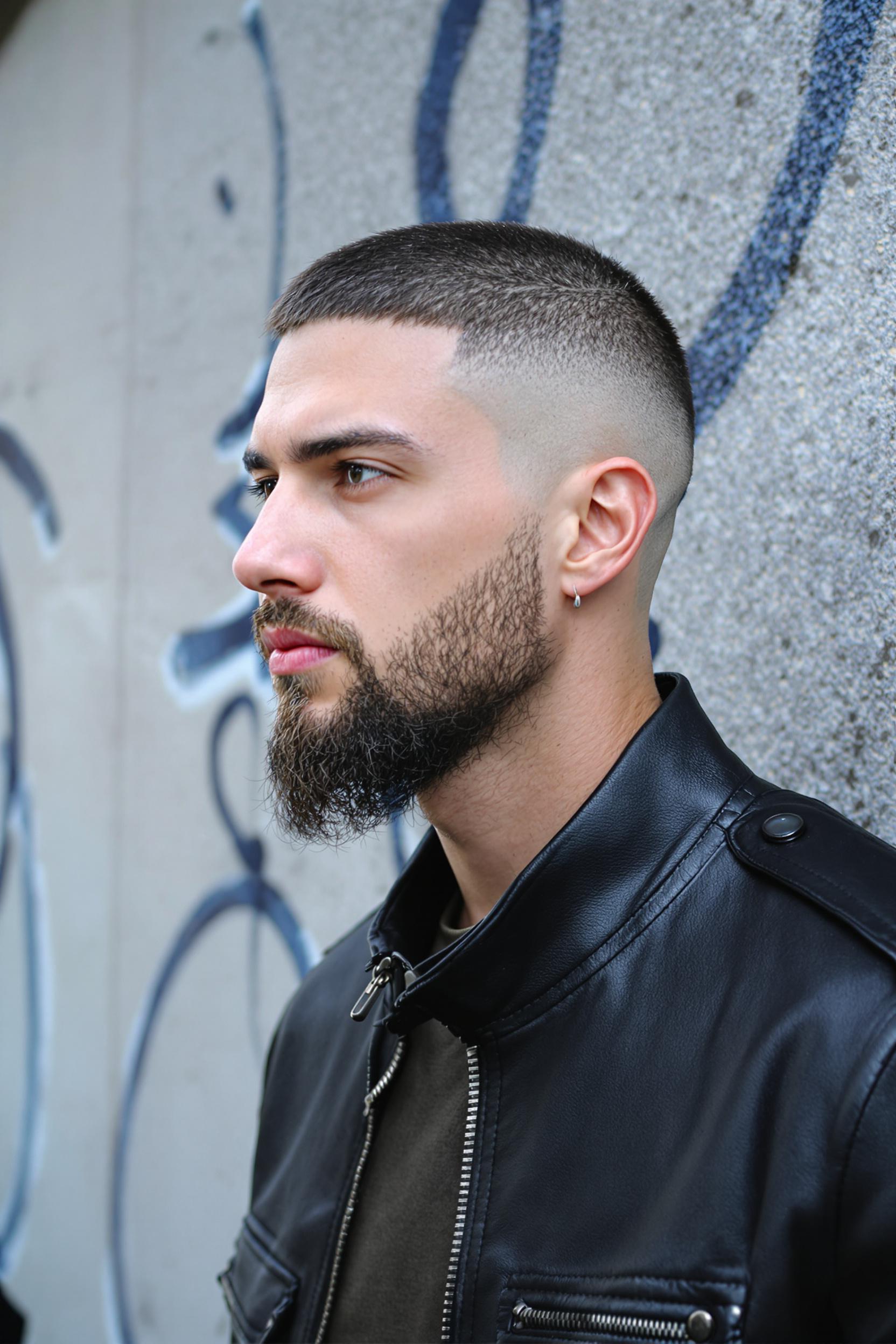 Sharp High Fade Cut
