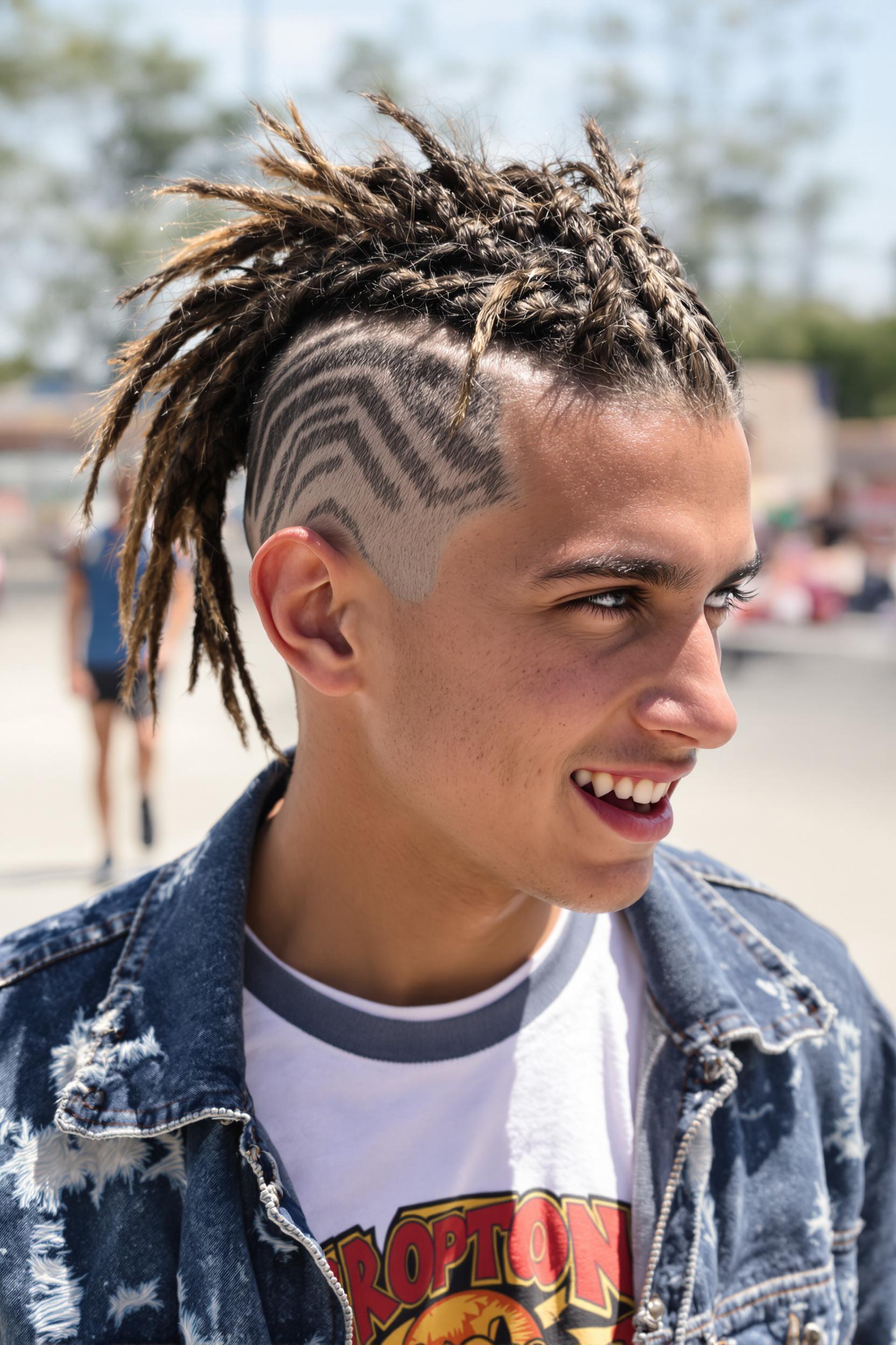 Trendy Braided Dread Style