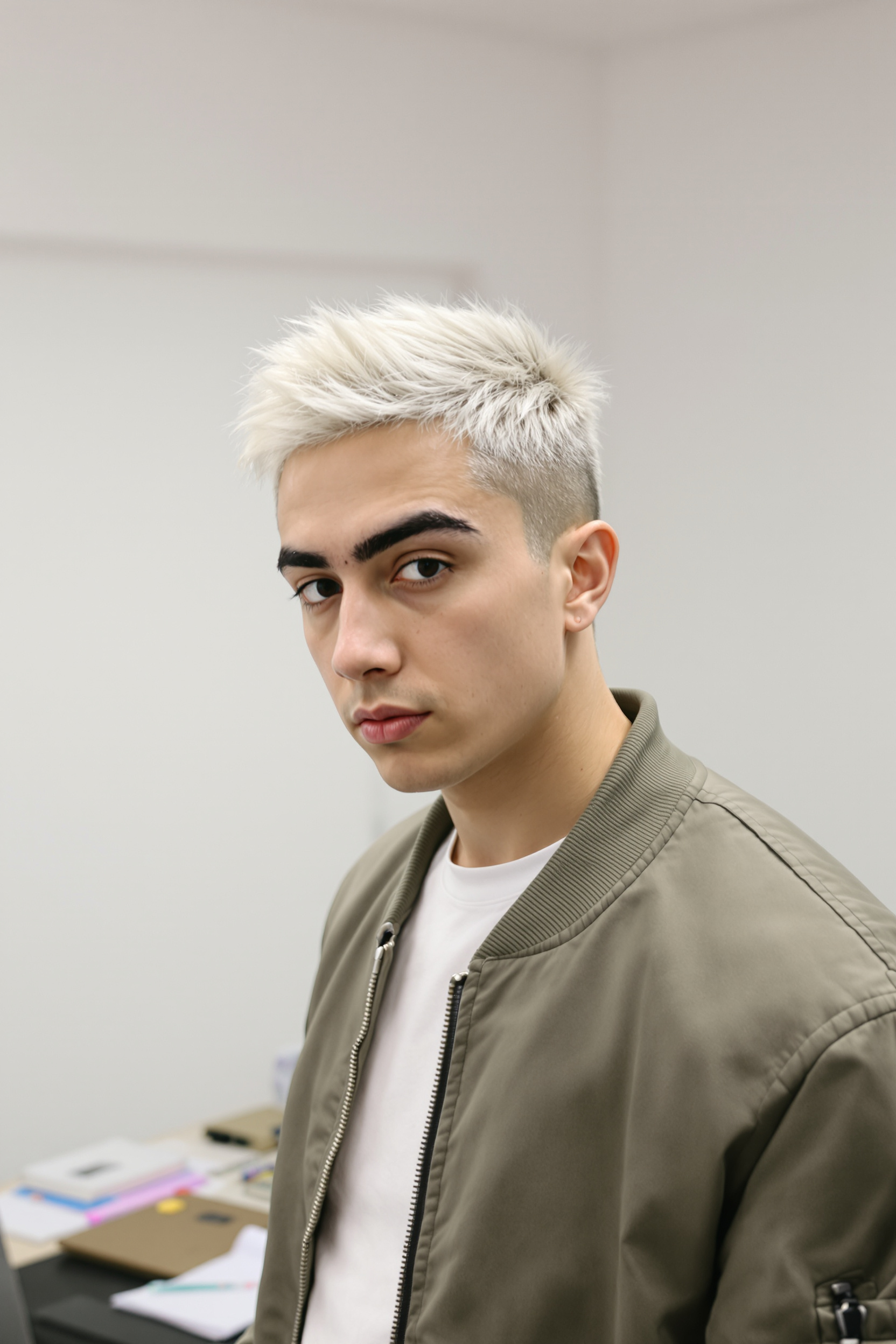Platinum Spikes Fresh Fade