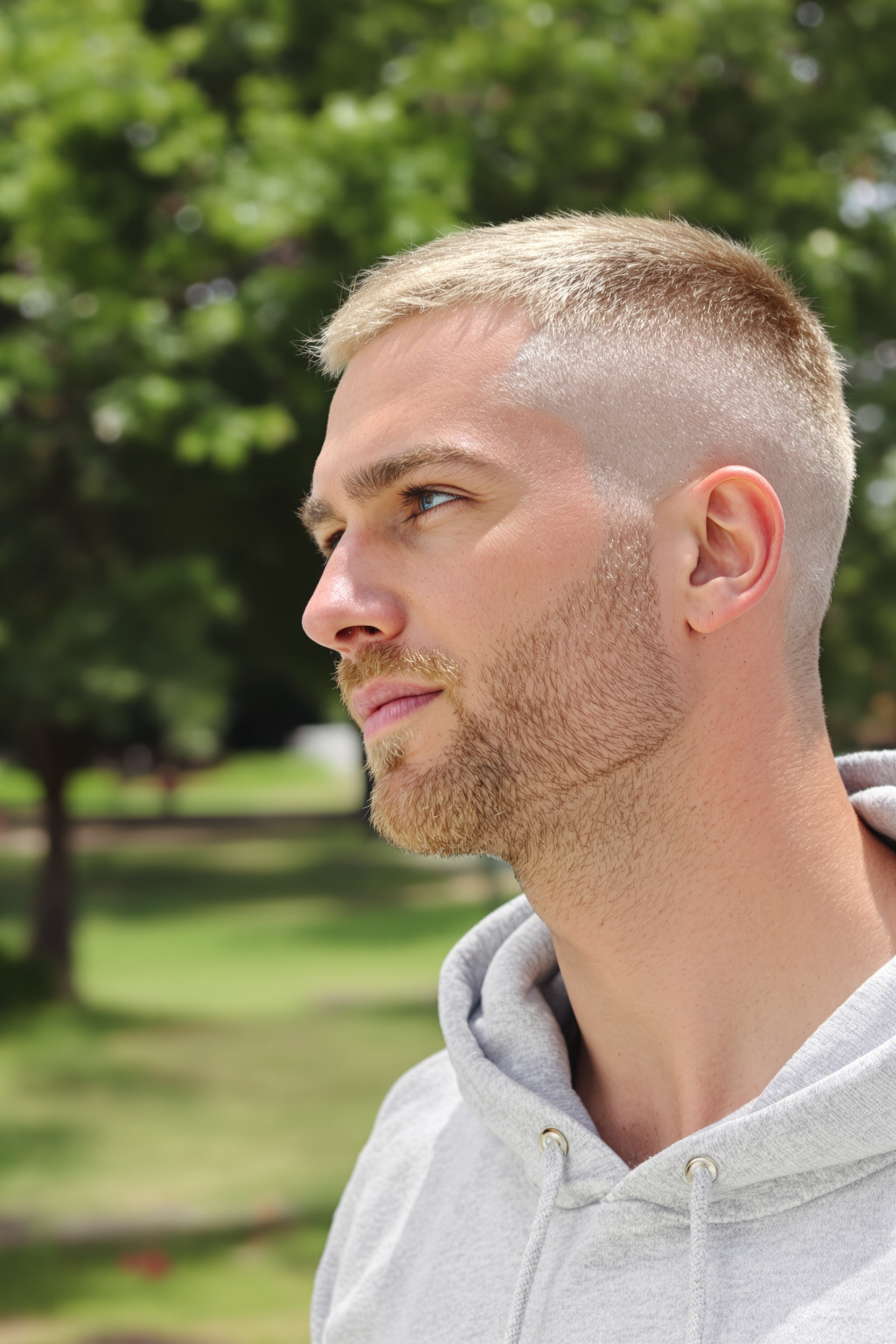 Sharp Buzz Cut Style