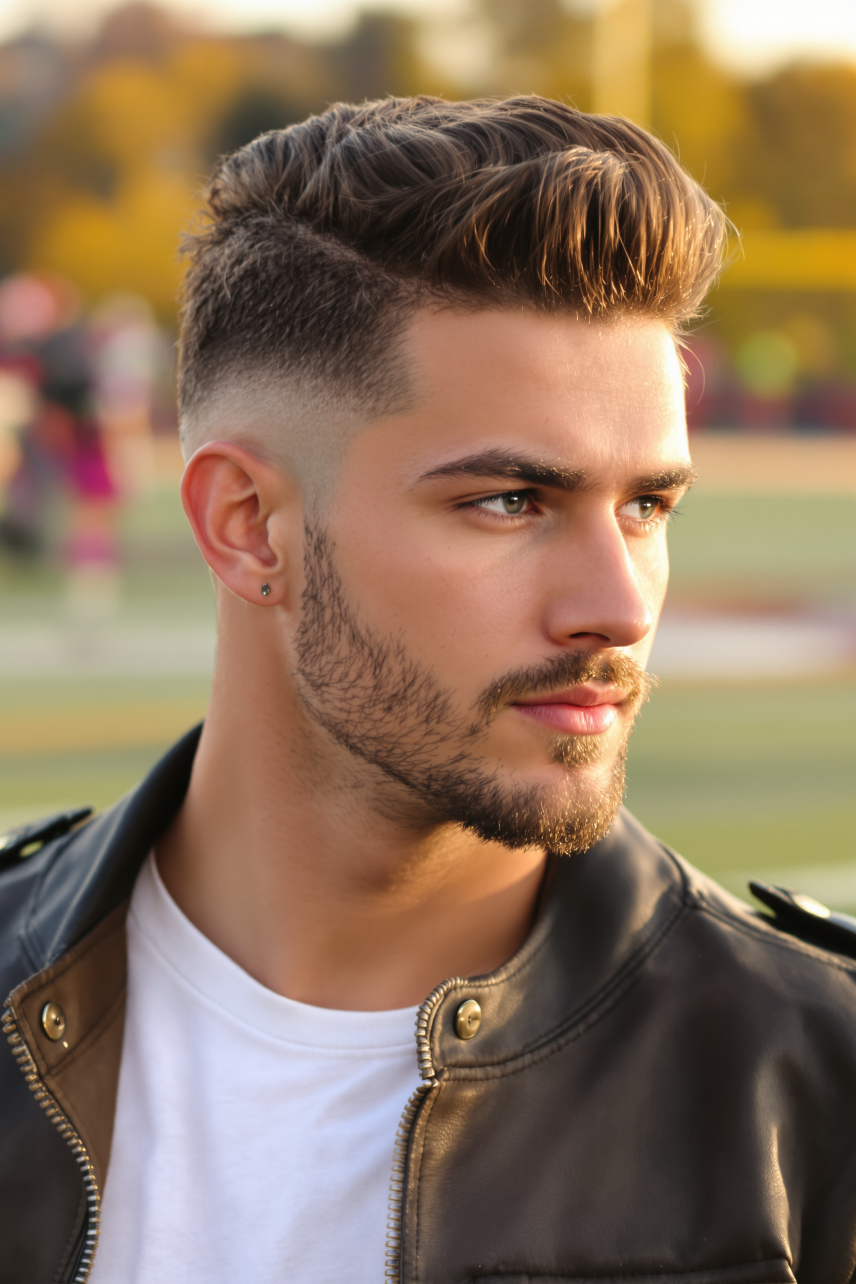 Sleek Textured Undercut Style