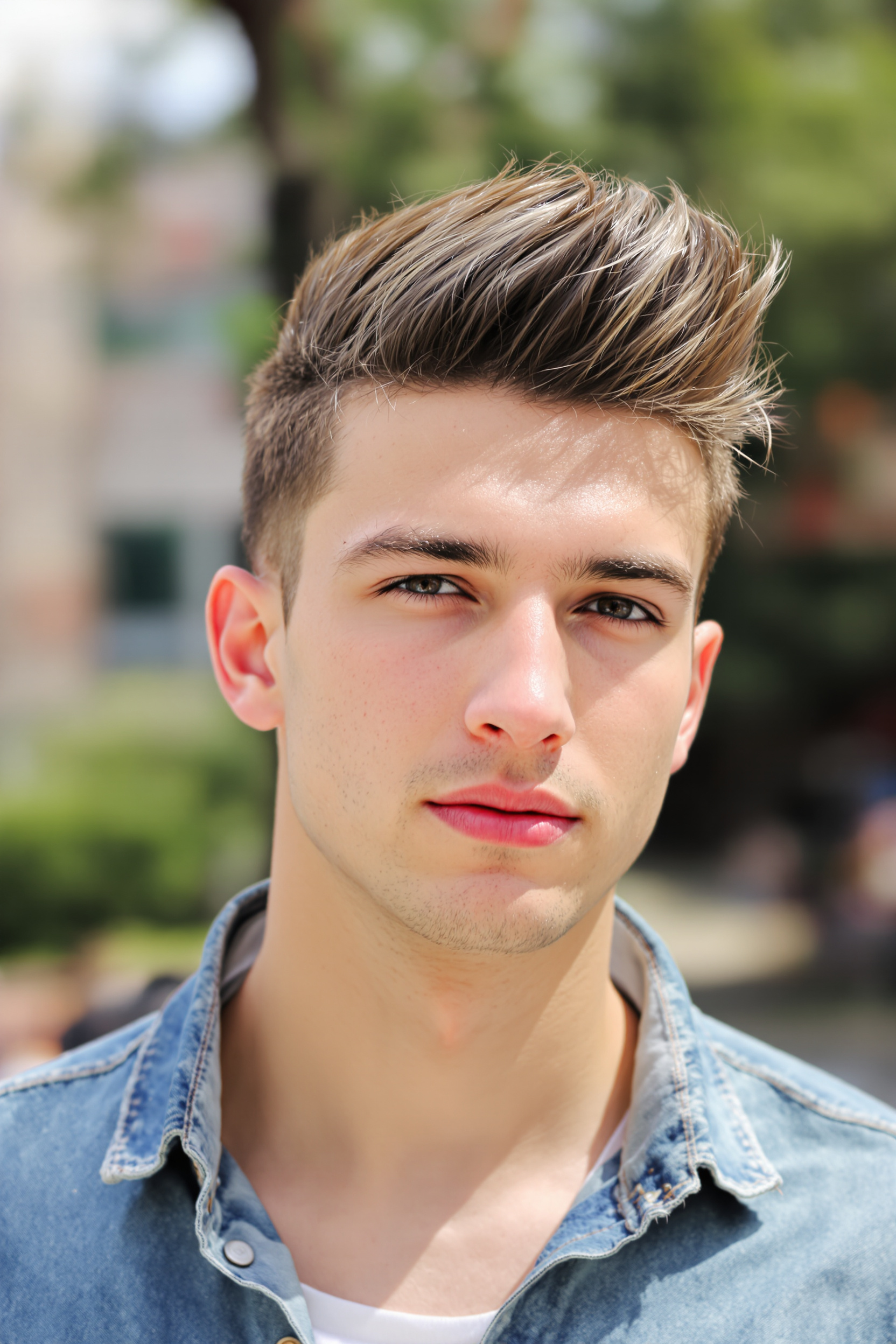 textured quiff style statement