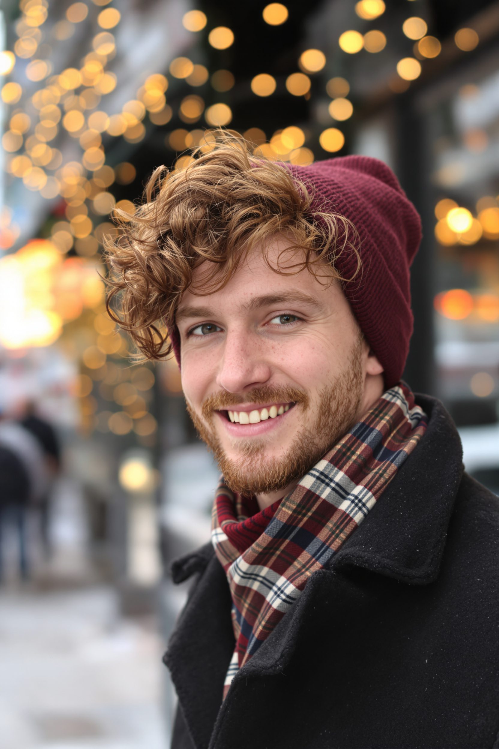 Casual Curls and Beanie