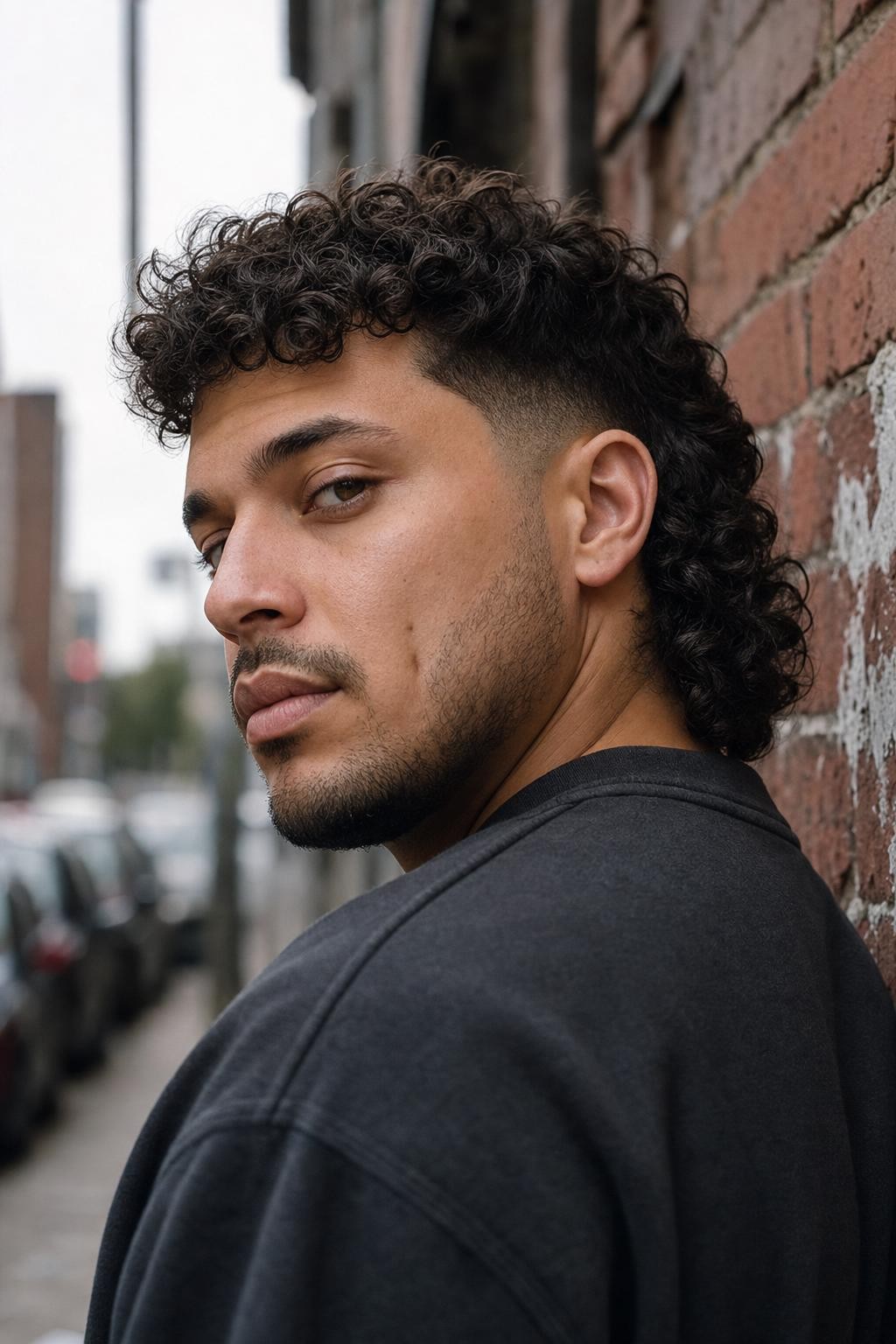Curly Mullet Hockey Hair Vibes