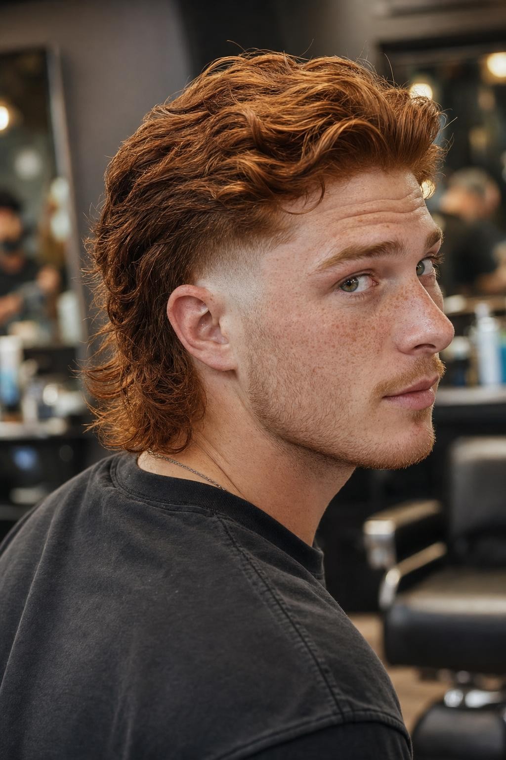 Modern Red Mullet Fade