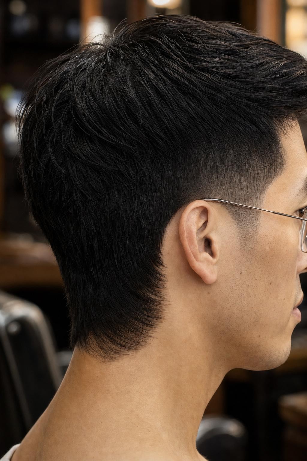 Subtle Micro Mullet Textured Edge